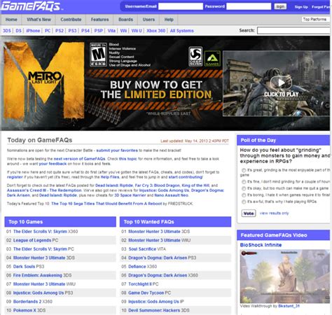 gamefaqs search|GameFAQs .